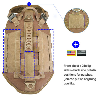 Tactical No-Pull Dog Harness 🐕🛡️