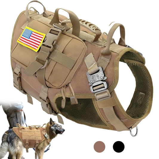 Tactical No-Pull Dog Harness 🐕🛡️