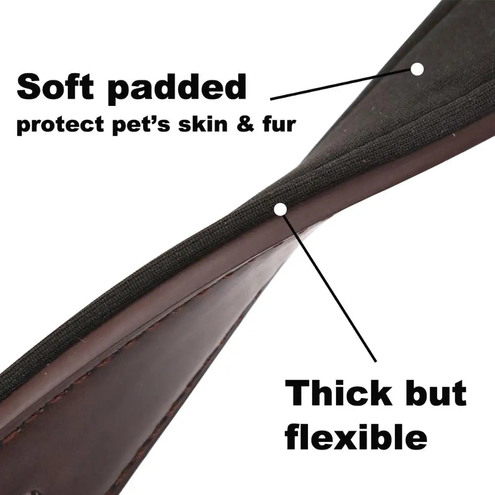 Custom Luxury Large Small Big Dog Collar Leather Personalized, Wide Leather Personalized Collar for Dogs Name Engraved