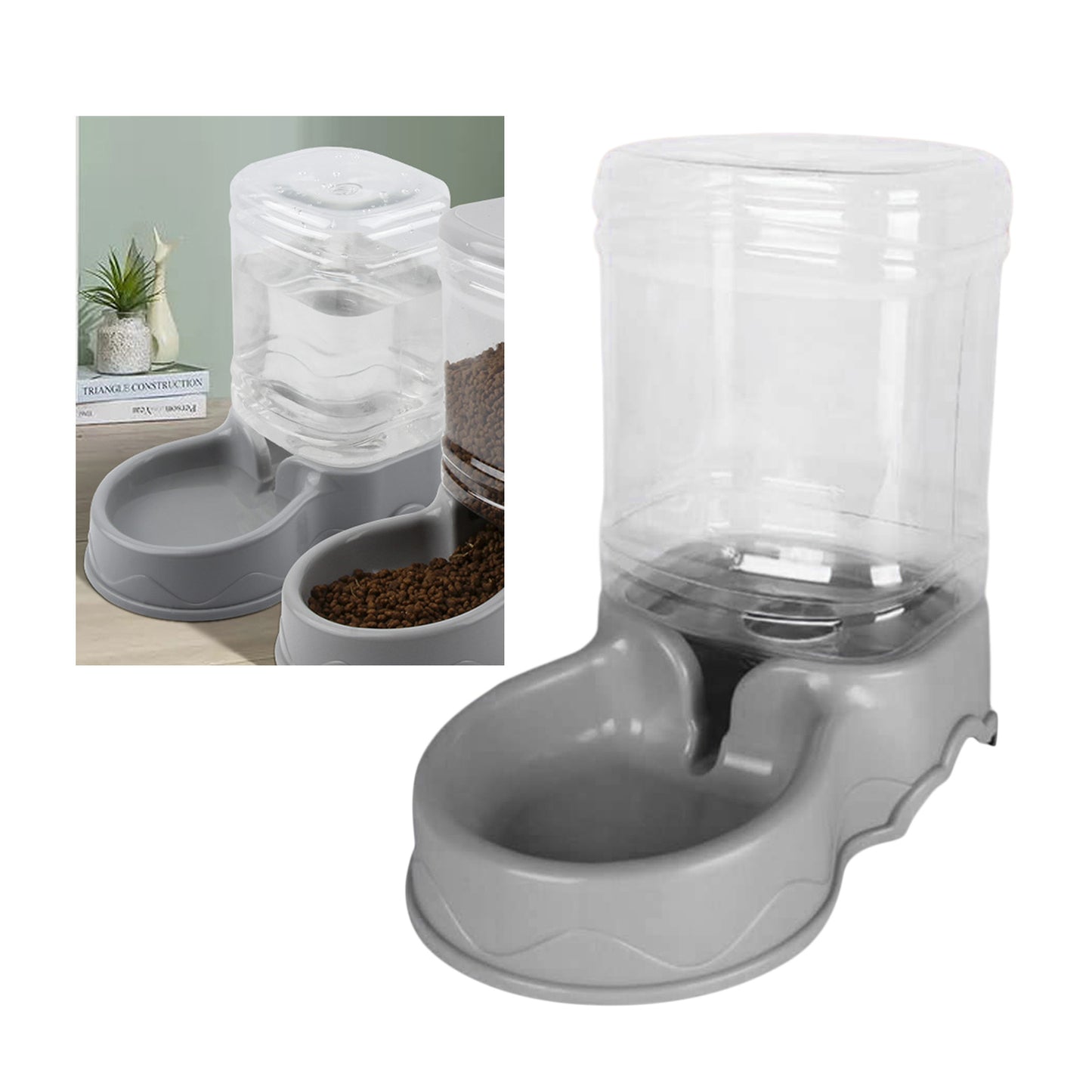 3.5L Automatic Pet Feeder Wate Food Dispenser for Small Medium Large Cat Dog Water Drinking Drinker Dish Small Medium Dog