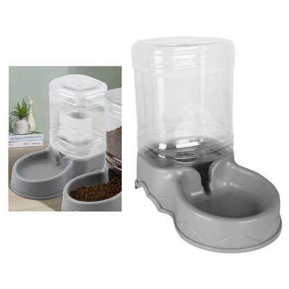 3.5L Automatic Pet Feeder Wate Food Dispenser for Small Medium Large Cat Dog Water Drinking Drinker Dish Small Medium Dog