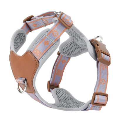 HP521-1--Classics Pet Dog Harness, Adjust with Durable Webbing, Anti-Deformation Alloy Ring, 4 Points Adjustable.