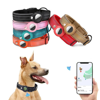 Waterproof GPS Dog Collar with AirTag Holder 🐕📍