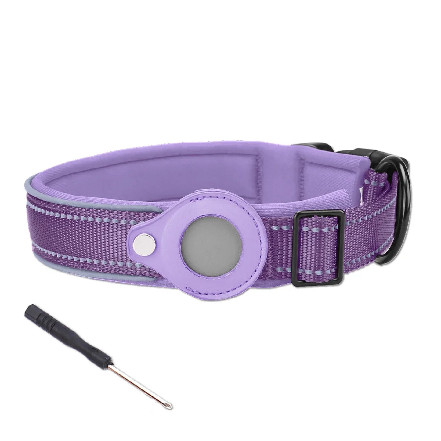 Waterproof GPS Dog Collar with AirTag Holder 🐕📍