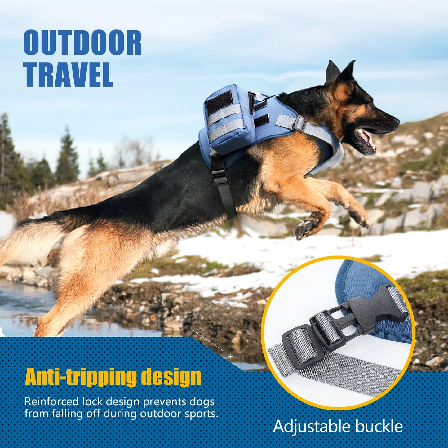Tactical Dog Harness & Leash Set 🐕🛡️