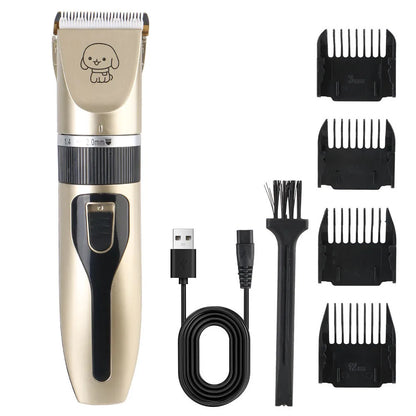 Professional 4-in-1 Electric Pet Grooming Tool Set Dog Hair Clippers USB Rechargeable Pets Haircut Trimmer Shaver Cats Supplies