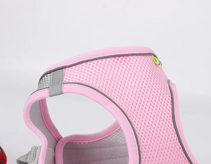 Puppy Harness Set Dog Accessories Adjustable Puppy and Cat Harness Vest French Bulldog Chihuahua Small Dog Collar Pet Leash Dogs