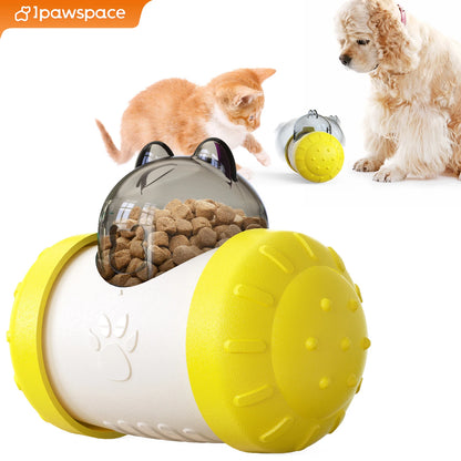 Dog Treat Dispensor Toy For Small Big Dogs Tumbler Interactive Toys Puppy Cat Slow Food Feeder Dispenser IQ Training Pet