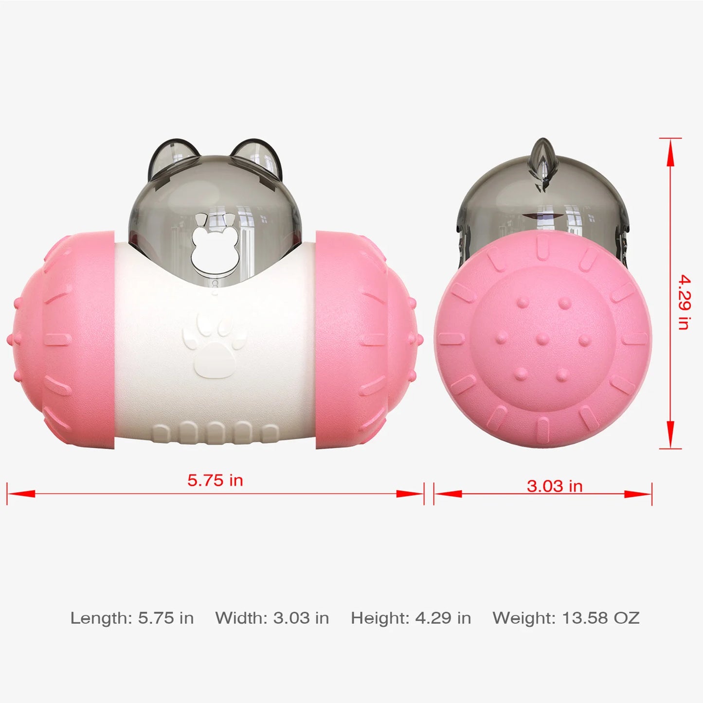 Dog Treat Dispensor Toy For Small Big Dogs Tumbler Interactive Toys Puppy Cat Slow Food Feeder Dispenser IQ Training Pet