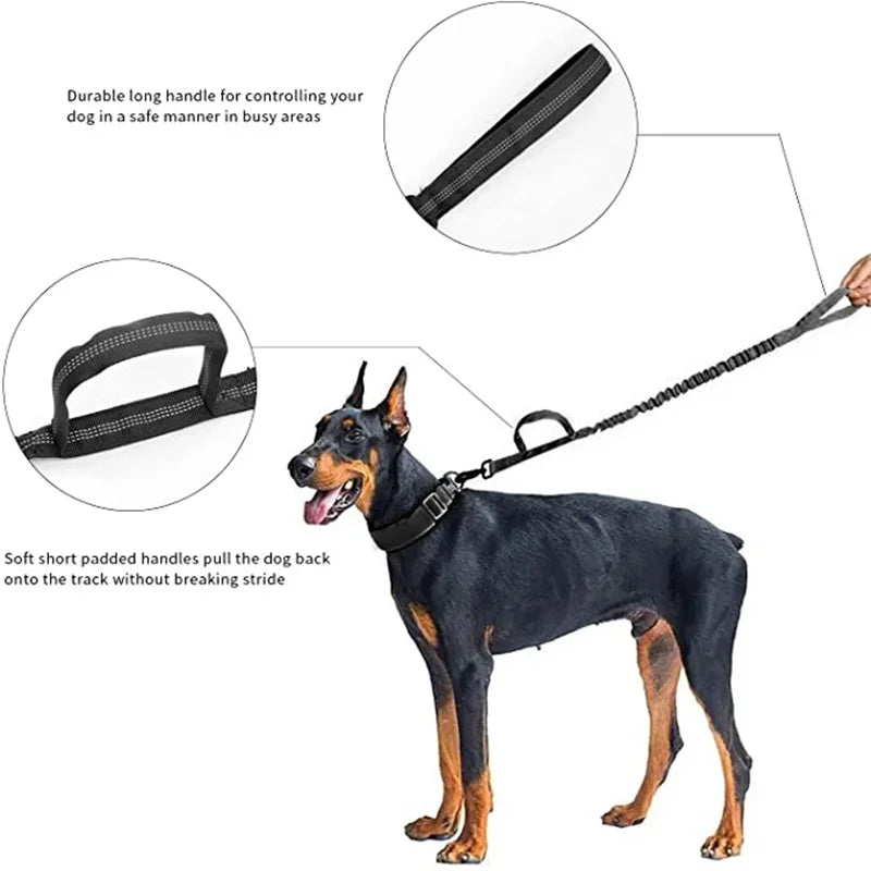 AirTag Tactical Dog Collar, with AirTag Holder and Handle Military Dog Metal Buckle Adjustable GPS Collar for Medium Large Dogs
