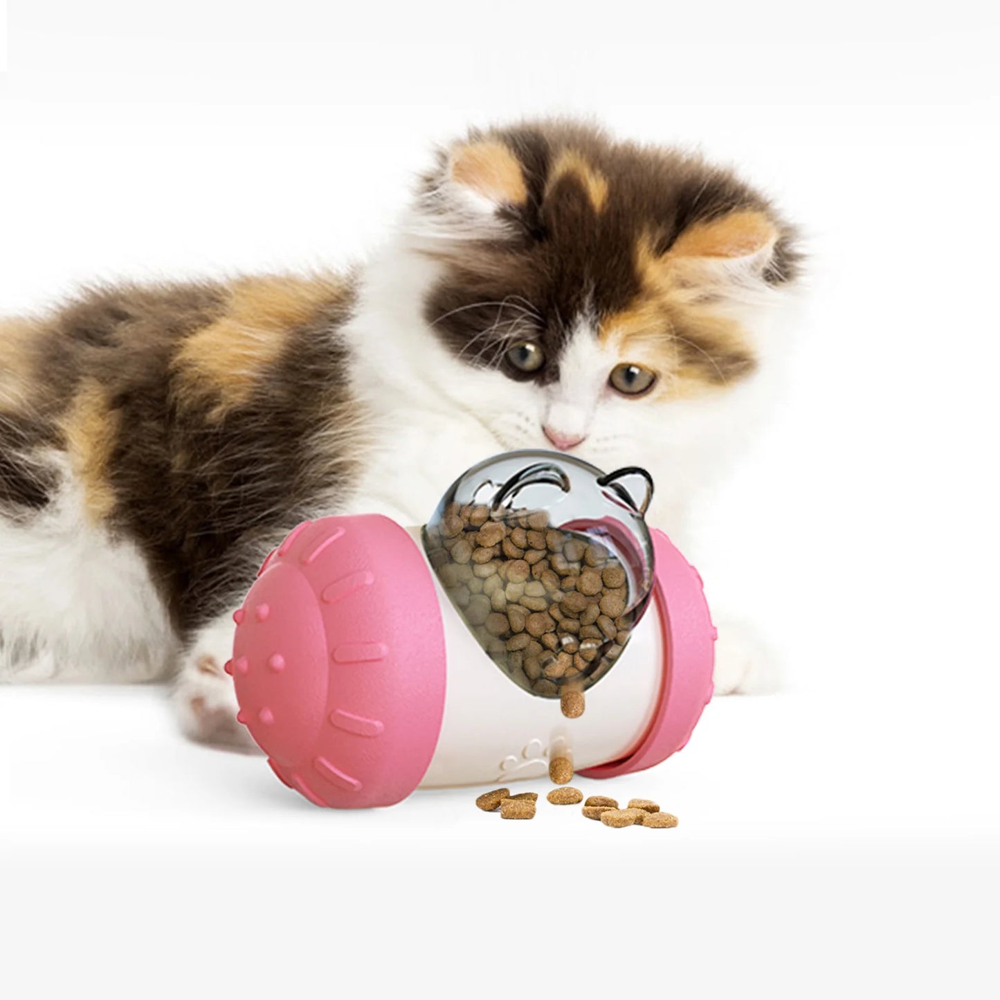 Dog Treat Dispensor Toy For Small Big Dogs Tumbler Interactive Toys Puppy Cat Slow Food Feeder Dispenser IQ Training Pet