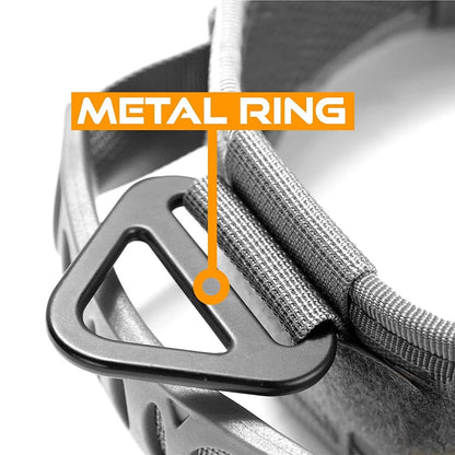 Military-Grade Tactical Dog Collar with Handle Heavy Duty Collar for Medium and Large Dogs Provides Ultimate Control