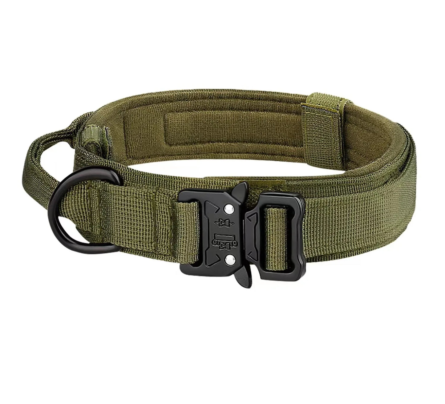 Strong Military Training Tactical Dog Collar with Control Handle and Heavy Quick-Release Metal Buckle for Medium Large Breed Dog