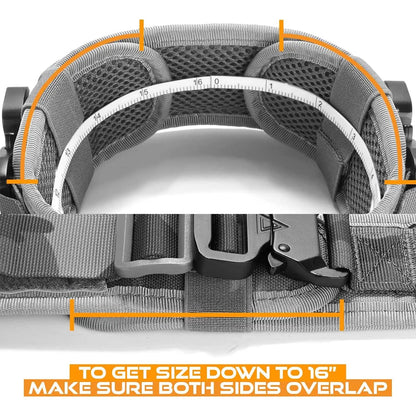 Military-Grade Tactical Dog Collar with Handle Heavy Duty Collar for Medium and Large Dogs Provides Ultimate Control