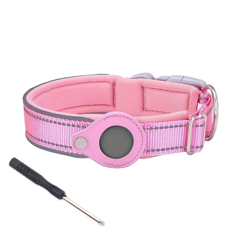 Waterproof GPS Dog Collar with AirTag Holder 🐕📍