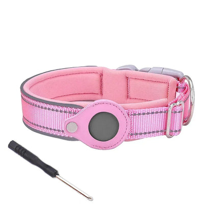Waterproof GPS Dog Collar with AirTag Holder 🐕📍