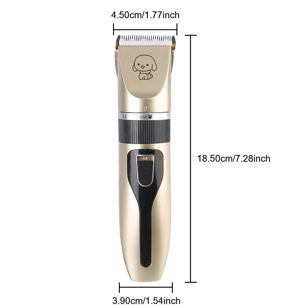 Professional 4-in-1 Electric Pet Grooming Tool Set Dog Hair Clippers USB Rechargeable Pets Haircut Trimmer Shaver Cats Supplies