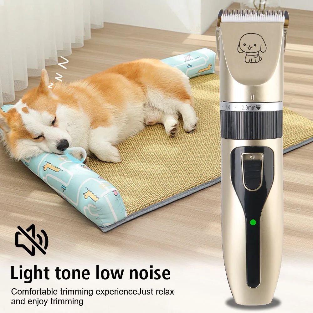 Professional 4-in-1 Electric Pet Grooming Tool Set Dog Hair Clippers USB Rechargeable Pets Haircut Trimmer Shaver Cats Supplies