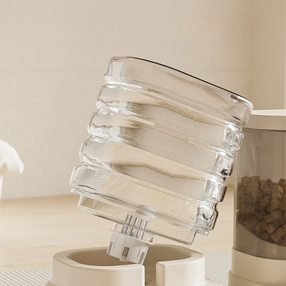 Gravity Pet Feeder and Water Dispenser Set Automatic Dog Feeder and Dog Water Dispenser for Dogs Cats Pets Animals Large Capaci