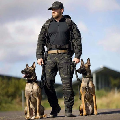 Military-Grade Tactical Dog Collar with Handle Heavy Duty Collar for Medium and Large Dogs Provides Ultimate Control