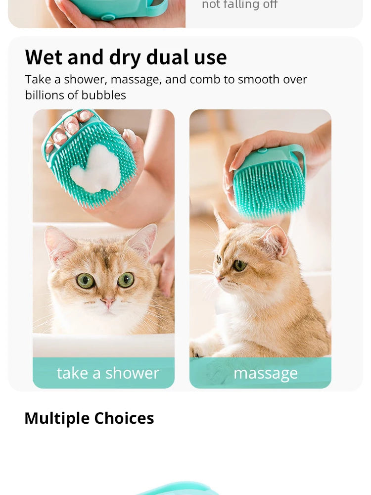 Soft Silicone Pet Bathing Brush