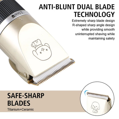 Professional 4-in-1 Electric Pet Grooming Tool Set Dog Hair Clippers USB Rechargeable Pets Haircut Trimmer Shaver Cats Supplies