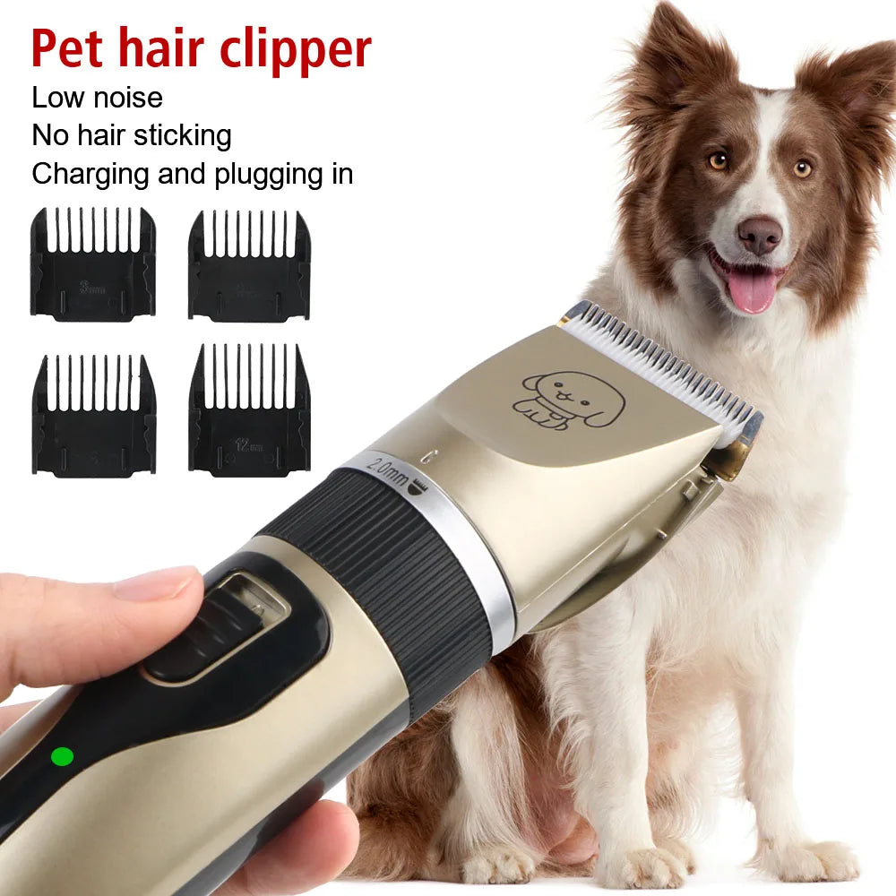 Professional 4-in-1 Electric Pet Grooming Tool Set Dog Hair Clippers USB Rechargeable Pets Haircut Trimmer Shaver Cats Supplies
