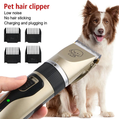 Professional 4-in-1 Electric Pet Grooming Tool Set Dog Hair Clippers USB Rechargeable Pets Haircut Trimmer Shaver Cats Supplies