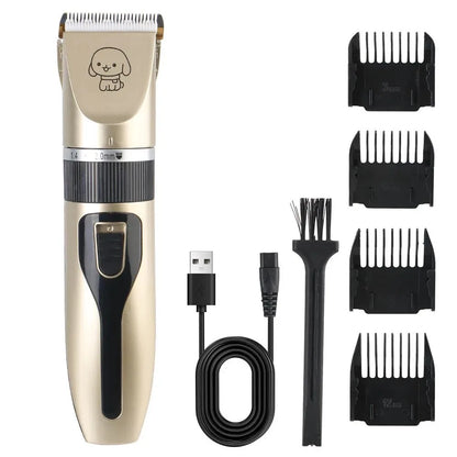 Professional 4-in-1 Electric Pet Grooming Tool Set Dog Hair Clippers USB Rechargeable Pets Haircut Trimmer Shaver Cats Supplies
