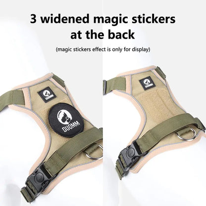 Medium Large Dog Harnesses Collar Labrador Army Reflective Adjustable Harness Oxford Cloth Pet Vest Training Hound Walk the Dog