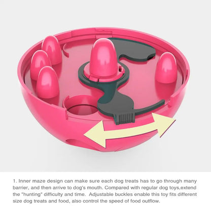 Brain Game Dog Interactive Treat Toy Food Maze Feeder Treat Dispenser Puppy Swing Leak Feeder Fun Challenges Puzzle
