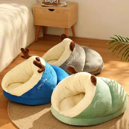 Winte Soft Bed Sofa Warm Plush Pet Kennel for Small Medium Dogs Cats Teddy Sleeping Nest Cozy Puppy Cave House Dog Accessories
