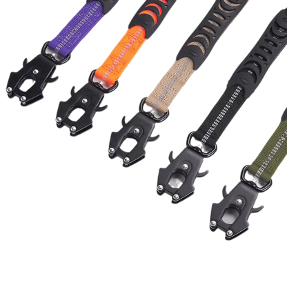 Military-Grade Tactical Dog Collar with Handle Heavy Duty Collar for Medium and Large Dogs Provides Ultimate Control