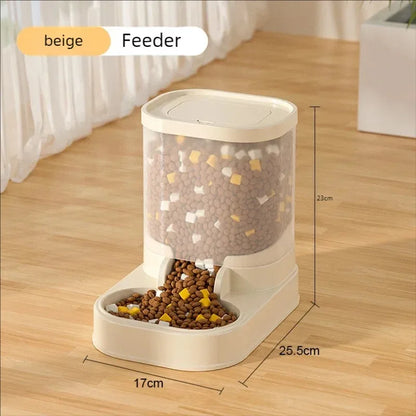 Gravity Pet Feeder and Water Dispenser Set Automatic Dog Feeder and Dog Water Dispenser for Dogs Cats Pets Animals Large Capaci