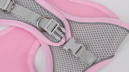 Puppy Harness Set Dog Accessories Adjustable Puppy and Cat Harness Vest French Bulldog Chihuahua Small Dog Collar Pet Leash Dogs