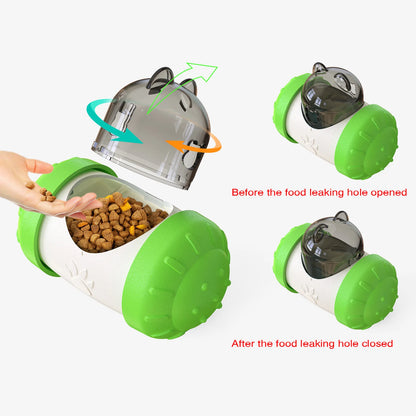 Dog Treat Dispensor Toy For Small Big Dogs Tumbler Interactive Toys Puppy Cat Slow Food Feeder Dispenser IQ Training Pet