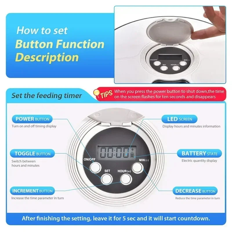 24H Automatic Pet Feeder 🐶🐱⏰