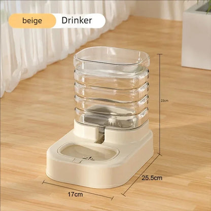 Gravity Pet Feeder and Water Dispenser Set Automatic Dog Feeder and Dog Water Dispenser for Dogs Cats Pets Animals Large Capaci