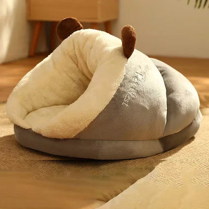 Winte Soft Bed Sofa Warm Plush Pet Kennel for Small Medium Dogs Cats Teddy Sleeping Nest Cozy Puppy Cave House Dog Accessories