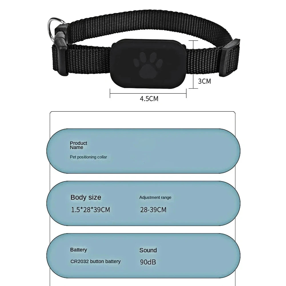 Pet Tracking Collar for Cats Kitten GPS Collar Safety Protection Long-Lasting Battery Pet Cat Locate Supplies Gps Cat dog Collar