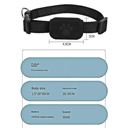 Pet Tracking Collar for Cats Kitten GPS Collar Safety Protection Long-Lasting Battery Pet Cat Locate Supplies Gps Cat dog Collar