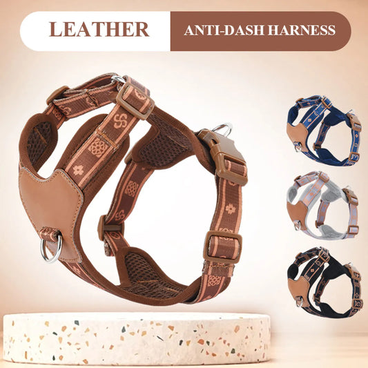 HP521-1--Classics Pet Dog Harness, Adjust with Durable Webbing, Anti-Deformation Alloy Ring, 4 Points Adjustable.