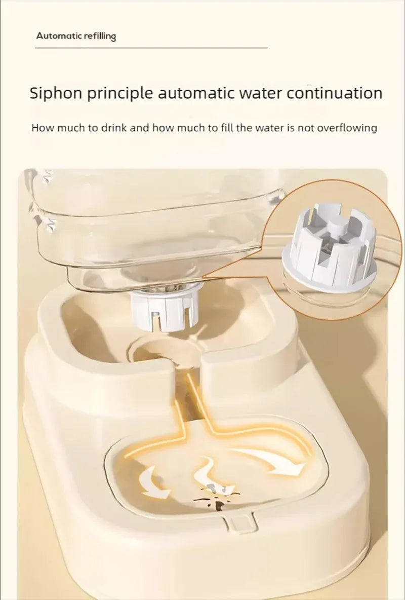 Gravity Pet Feeder and Water Dispenser Set Automatic Dog Feeder and Dog Water Dispenser for Dogs Cats Pets Animals Large Capaci