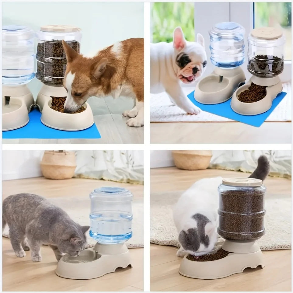 Automatic Water & Food Feeder 🐶🐱💧