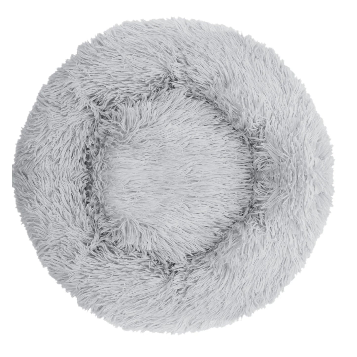 50cm Round Pet Bed Calming Dog & Cat Anti-Anxiety Donut Cuddler Round Cozy Ultra Kennel Washable Plush Cushion Winter Warm Sleep