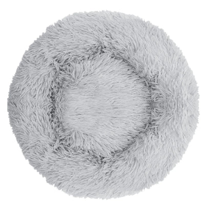 50cm Round Pet Bed Calming Dog & Cat Anti-Anxiety Donut Cuddler Round Cozy Ultra Kennel Washable Plush Cushion Winter Warm Sleep