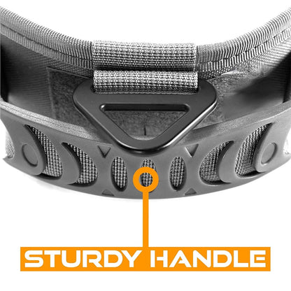 Military-Grade Tactical Dog Collar with Handle Heavy Duty Collar for Medium and Large Dogs Provides Ultimate Control
