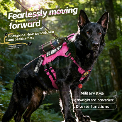Tactical Dog Harness for Large Dogs, Heavy Duty No Pull Dog Harness with Handle