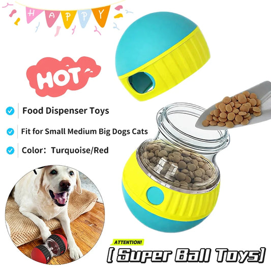 Pet Dog Treat Dispenser For Small Medium Large Dogs Interactive Indoor Improve IQ Training Dog Toys Labrador Chihuahua Product