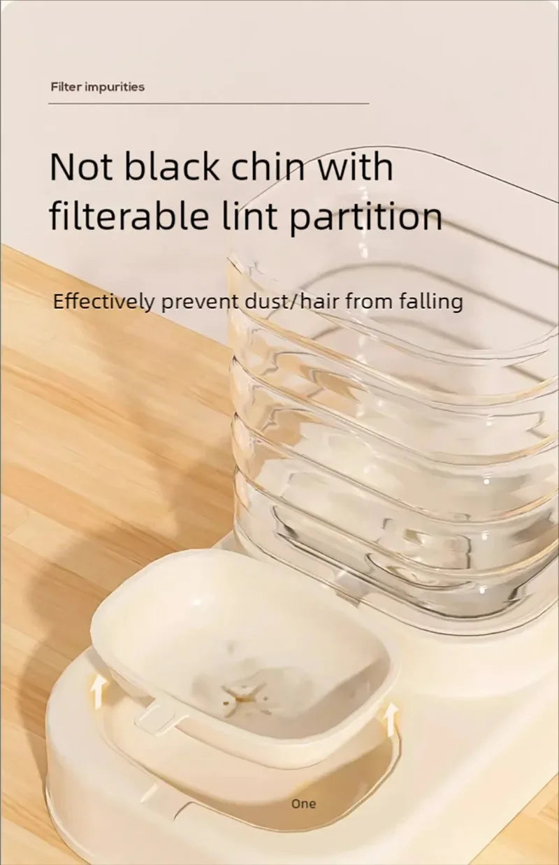 Gravity Pet Feeder and Water Dispenser Set Automatic Dog Feeder and Dog Water Dispenser for Dogs Cats Pets Animals Large Capaci